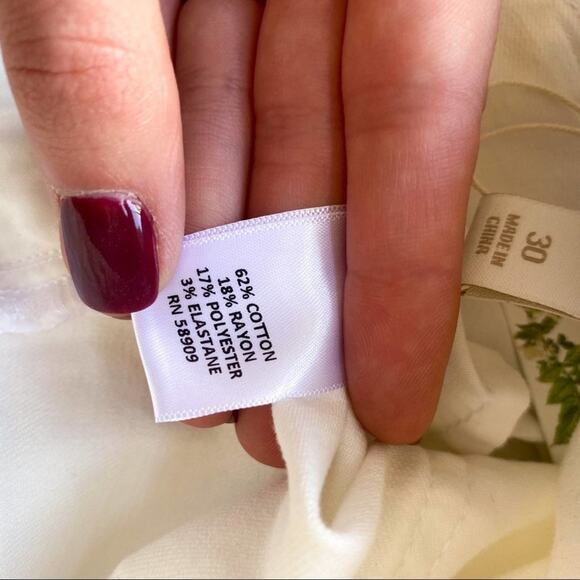 NWT Chelsea & Violet South Of France White Denim Mini Skirt - Picture 5 of 6